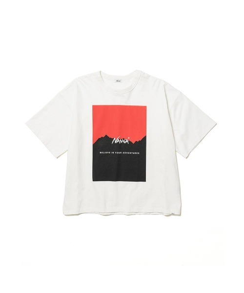 NANGA（ナンガ）の「NANGA MT LOGO LOOSE FIT TEE / ナンガMTロゴルーズフィットティー（Tシャツ/カットソー・メンズ・グリーン系その他2/ブラック/グリーン系その他/ホワイト・FREE）」の9枚目の写真