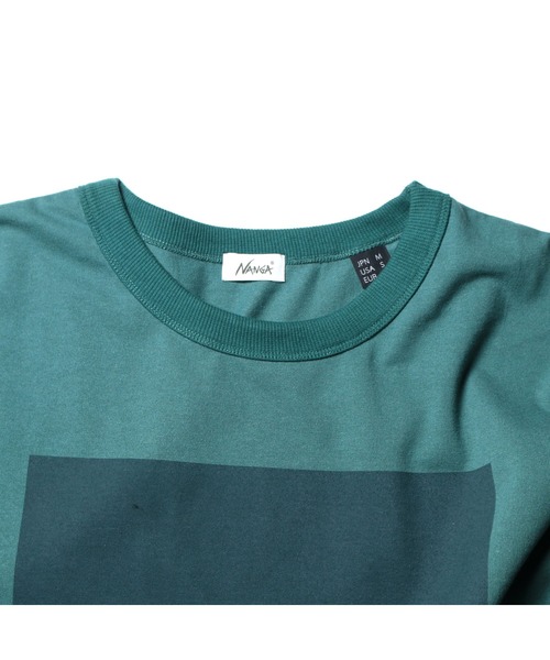 NANGA（ナンガ）の「NANGA MT LOGO LOOSE FIT TEE / ナンガMTロゴルーズフィットティー（Tシャツ/カットソー・メンズ・グリーン系その他2/ブラック/グリーン系その他/ホワイト・FREE）」の6枚目の写真