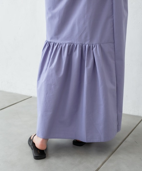 mystic（ミスティック）の「イレギュラーギャザースカート（スカート・レディース・グレー/オフホワイト/ブルー/レッド・FREE）」の5枚目の写真