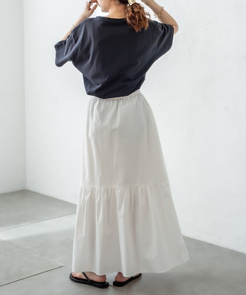 mystic（ミスティック）の「イレギュラーギャザースカート（スカート・レディース・グレー/オフホワイト/ブルー/レッド・FREE）」の16枚目の写真