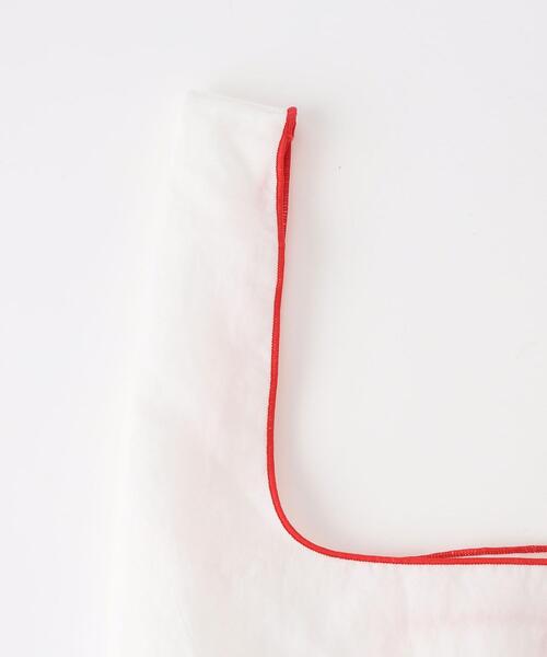 green label relaxing（グリーンレーベルリラクシング）の「[ ボールアンドチェーン ] Ball&Chain SC ロゴ マーケット バッグ（エコバッグ/サブバッグ・レディース・ホワイト/ピンク・FREE）」の9枚目の写真