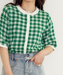 w closet | 12Gギンガムジャガードカーディガン(カーディガン/ボレロ)