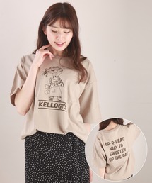 KELLOGG'S　USコットン ルーズサイズ半袖Tシャツ/ケロッグ
