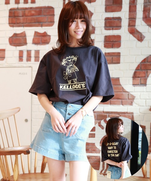 WESTSEA（ウエストシー）の「KELLOGG'S　USコットン ルーズサイズ半袖Tシャツ/ケロッグ（Tシャツ/カットソー・メンズ・サックスブルー/ホワイト系その他6/グレー系その他4/ベージュ系その他4/グリーン系その他4/ホワイト系その他/チャコール/ホワイト系その他3/グリーン系その他/オフホワイト/パープル系その他/ホワイト系その他5/グレー系その他3/ベージュ系その他3/グリーン系その他3/ラベンダー/ベージュ系その他/ホワイト系その他2/ベージュ/ホワイト系その他4/ブルー系その他/グレー系その他2/ベージュ系その他2/グリーン系その他2/グリーン系その他5/ミント/ワイン/グレー系その他・L/M/XL）」の10枚目の写真