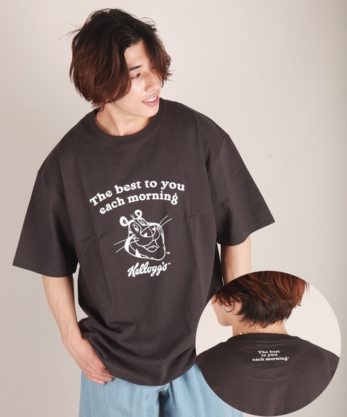 WESTSEA（ウエストシー）の「KELLOGG'S　USコットン ルーズサイズ半袖Tシャツ/ケロッグ（Tシャツ/カットソー・メンズ・サックスブルー/ホワイト系その他6/グレー系その他4/ベージュ系その他4/グリーン系その他4/ホワイト系その他/チャコール/ホワイト系その他3/グリーン系その他/オフホワイト/パープル系その他/ホワイト系その他5/グレー系その他3/ベージュ系その他3/グリーン系その他3/ラベンダー/ベージュ系その他/ホワイト系その他2/ベージュ/ホワイト系その他4/ブルー系その他/グレー系その他2/ベージュ系その他2/グリーン系その他2/グリーン系その他5/ミント/ワイン/グレー系その他・L/M/XL）」の11枚目の写真