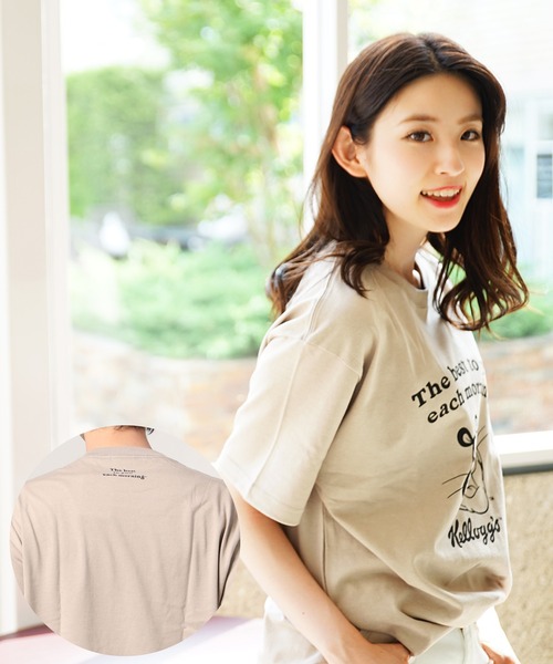 WESTSEA（ウエストシー）の「KELLOGG'S　USコットン ルーズサイズ半袖Tシャツ/ケロッグ（Tシャツ/カットソー・メンズ・サックスブルー/ホワイト系その他6/グレー系その他4/ベージュ系その他4/グリーン系その他4/ホワイト系その他/チャコール/ホワイト系その他3/グリーン系その他/オフホワイト/パープル系その他/ホワイト系その他5/グレー系その他3/ベージュ系その他3/グリーン系その他3/ラベンダー/ベージュ系その他/ホワイト系その他2/ベージュ/ホワイト系その他4/ブルー系その他/グレー系その他2/ベージュ系その他2/グリーン系その他2/グリーン系その他5/ミント/ワイン/グレー系その他・L/M/XL）」の16枚目の写真