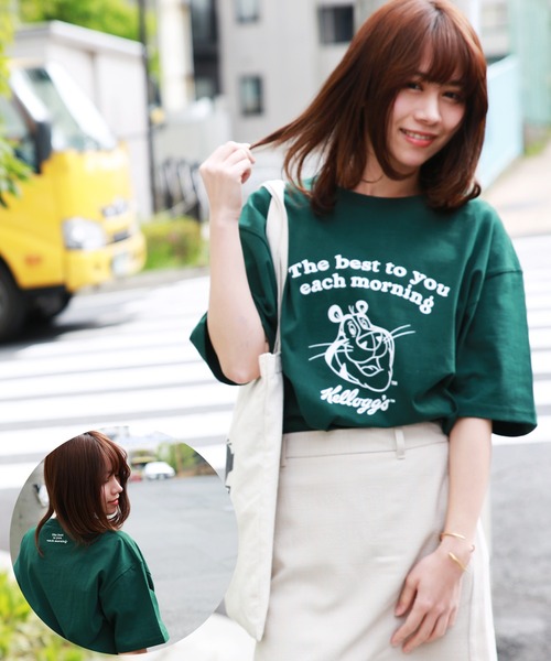 WESTSEA（ウエストシー）の「KELLOGG'S　USコットン ルーズサイズ半袖Tシャツ/ケロッグ（Tシャツ/カットソー・メンズ・サックスブルー/ホワイト系その他6/グレー系その他4/ベージュ系その他4/グリーン系その他4/ホワイト系その他/チャコール/ホワイト系その他3/グリーン系その他/オフホワイト/パープル系その他/ホワイト系その他5/グレー系その他3/ベージュ系その他3/グリーン系その他3/ラベンダー/ベージュ系その他/ホワイト系その他2/ベージュ/ホワイト系その他4/ブルー系その他/グレー系その他2/ベージュ系その他2/グリーン系その他2/グリーン系その他5/ミント/ワイン/グレー系その他・L/M/XL）」の22枚目の写真