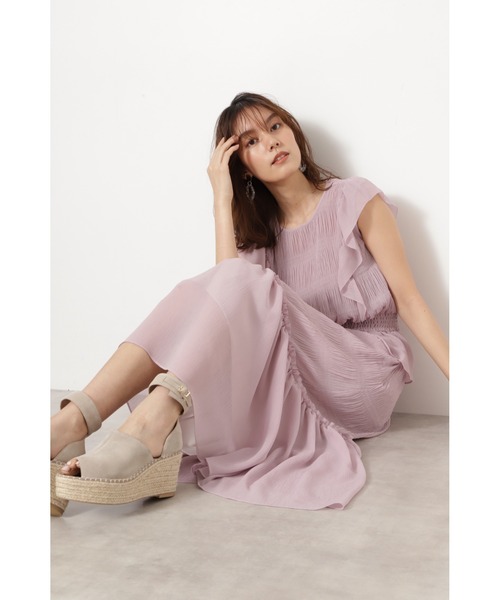 JILL STUART(ジルスチュアート)の「◆ジュディプリーツブラウス(シャツ/ブラウス・レディース・ピンク/ブラウン・FREE)」の5枚目の写真