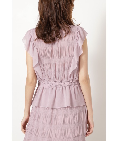 JILL STUART(ジルスチュアート)の「◆ジュディプリーツブラウス(シャツ/ブラウス・レディース・ピンク/ブラウン・FREE)」の8枚目の写真