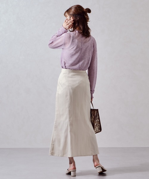 acro（アクロ）の「シアーニットインナー/AC1026（Tシャツ/カットソー・レディース・ホワイト/ブラック/パープル/イエロー・ﾌﾘ-）」の16枚目の写真