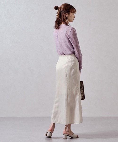 acro（アクロ）の「シアーニットインナー/AC1026（Tシャツ/カットソー・レディース・ホワイト/ブラック/パープル/イエロー・ﾌﾘ-）」の17枚目の写真