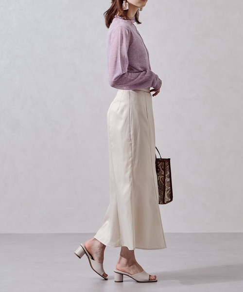 acro（アクロ）の「シアーニットインナー/AC1026（Tシャツ/カットソー・レディース・ホワイト/ブラック/パープル/イエロー・ﾌﾘ-）」の18枚目の写真