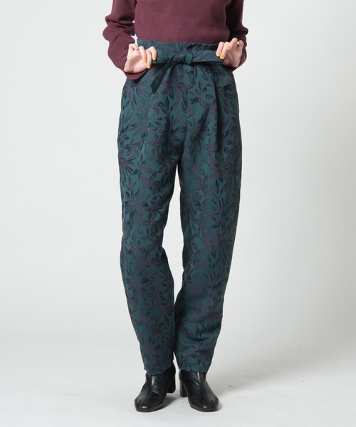 LAYMEE（レイミー）の「Botanical pants / ボタニカルパンツ（その他パンツ・レディース・グリーン/ブラック・FREE）」の2枚目の写真