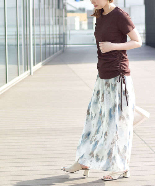 Ray BEAMS（レイビームス）の「Ray BEAMS / プリント マーメイド スカート（スカート・レディース・ブルー系その他3/イエロー・0/1）」の15枚目の写真