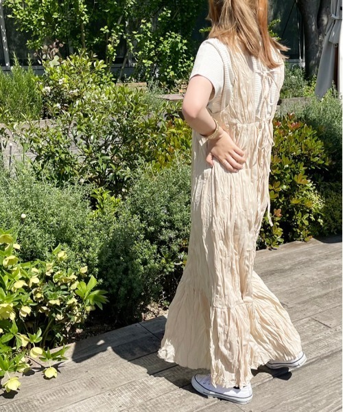 apres jour clair(アプレジュールクレア)の「【apres jour clair】クリンクルワンピース【ZOZOTOWN限定アイテム】(ワンピース・レディース・アイボリー/モカ/ピンクベージュ・X-LARGE/フリー)」の21枚目の写真