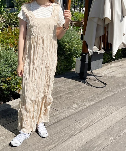 apres jour clair(アプレジュールクレア)の「【apres jour clair】クリンクルワンピース【ZOZOTOWN限定アイテム】(ワンピース・レディース・アイボリー/モカ/ピンクベージュ・X-LARGE/フリー)」の15枚目の写真