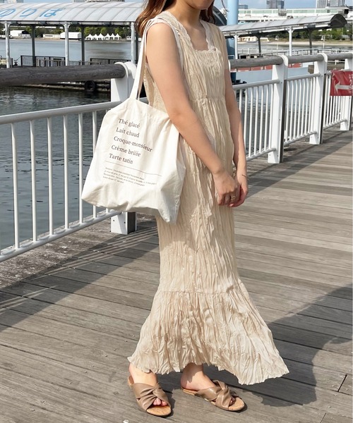 apres jour clair(アプレジュールクレア)の「【apres jour clair】クリンクルワンピース【ZOZOTOWN限定アイテム】(ワンピース・レディース・アイボリー/モカ/ピンクベージュ・X-LARGE/フリー)」の14枚目の写真