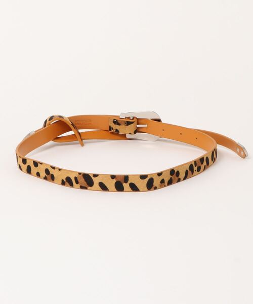 RNA(アールエヌエー)の「E4791 レザーロングライクベルト(ベルト・レディース・レオパード/ホワイト/ブラック・FREE)」の4枚目の写真