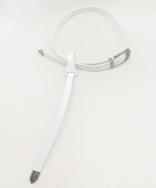 RNA(アールエヌエー)の「E4791 レザーロングライクベルト(ベルト・レディース・レオパード/ホワイト/ブラック・FREE)」の10枚目の写真