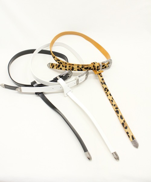 RNA(アールエヌエー)の「E4791 レザーロングライクベルト(ベルト・レディース・レオパード/ホワイト/ブラック・FREE)」の9枚目の写真