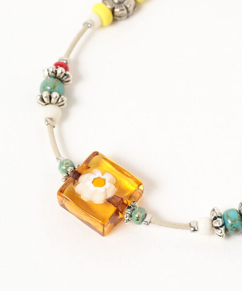 Ray BEAMS(レイビームス)の「Ray BEAMS / MIX ビーズ ミサンガ(ブレスレット・レディース・ブラック/その他・ONE SIZE)」の6枚目の写真