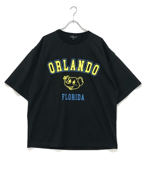 Beno(ビーノ)の「ビンテージ カレッジロゴ プリント Tシャツ 【ORLANDO】(Tシャツ/カットソー・メンズ・アイボリー/オフホワイト/オートミール/ブラック/ラベンダー・M/L)」の13枚目の写真