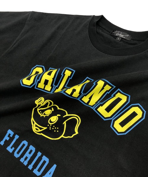 Beno(ビーノ)の「ビンテージ カレッジロゴ プリント Tシャツ 【ORLANDO】(Tシャツ/カットソー・メンズ・アイボリー/オフホワイト/オートミール/ブラック/ラベンダー・M/L)」の12枚目の写真