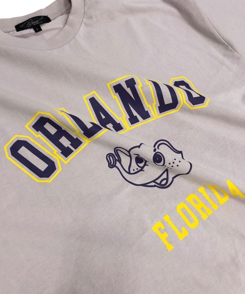 Beno(ビーノ)の「ビンテージ カレッジロゴ プリント Tシャツ 【ORLANDO】(Tシャツ/カットソー・メンズ・アイボリー/オフホワイト/オートミール/ブラック/ラベンダー・M/L)」の9枚目の写真