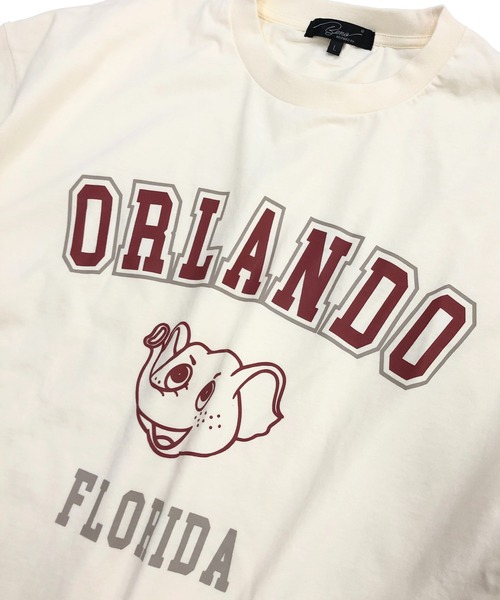 Beno(ビーノ)の「ビンテージ カレッジロゴ プリント Tシャツ 【ORLANDO】(Tシャツ/カットソー・メンズ・アイボリー/オフホワイト/オートミール/ブラック/ラベンダー・M/L)」の11枚目の写真