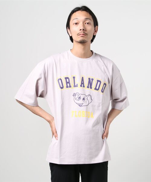 Beno(ビーノ)の「ビンテージ カレッジロゴ プリント Tシャツ 【ORLANDO】(Tシャツ/カットソー・メンズ・アイボリー/オフホワイト/オートミール/ブラック/ラベンダー・M/L)」の14枚目の写真