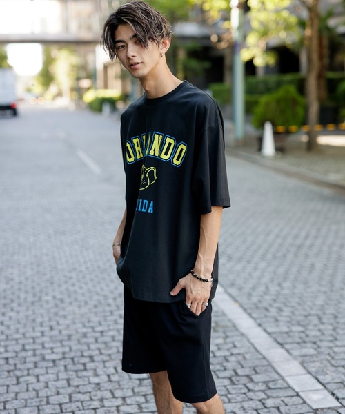 Beno(ビーノ)の「ビンテージ カレッジロゴ プリント Tシャツ 【ORLANDO】(Tシャツ/カットソー・メンズ・アイボリー/オフホワイト/オートミール/ブラック/ラベンダー・M/L)」の18枚目の写真