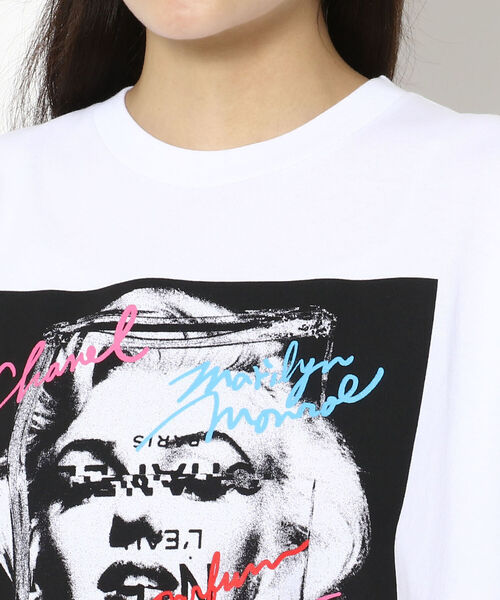 Kare/ME（カーミー）の「Kare/ME（カーミー） 別注MM 5 Tシャツ（Tシャツ/カットソー・レディース・ホワイト・SMALL/MEDIUM/LARGE）」の4枚目の写真