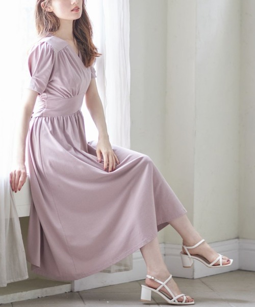 リボン付きカシュクールデザインカットソーワンピース ワンピース Tocco Closet トッコ クローゼット のファッション通販 Zozotown