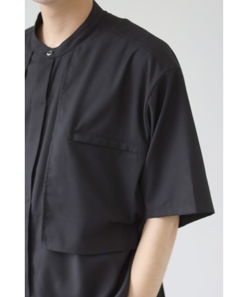 CREARE -LINO-（クレアーレリノ）の「サイドベルト レイヤードベスト バンドカラーとろみシャツ（シャツ/ブラウス・メンズ・ホワイト/ブラック/ベージュ・M/L）」の19枚目の写真