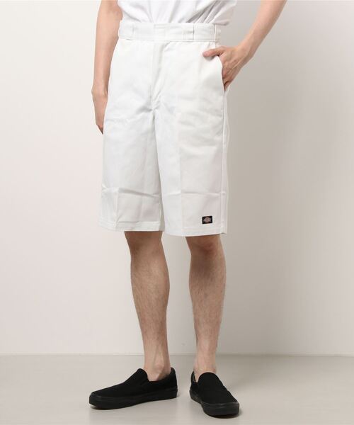 Dickies（ディッキーズ）の「【Dickies / ディッキーズ】ワークハーフパンツ（チノパンツ・メンズ・ホワイト/ブラック/ブルー/ベージュ/イエロー/ダークグリーン/パープル/カーキ/サックスブルー/オレンジ/レッド/グリーン/ピンク・30/32）」の19枚目の写真