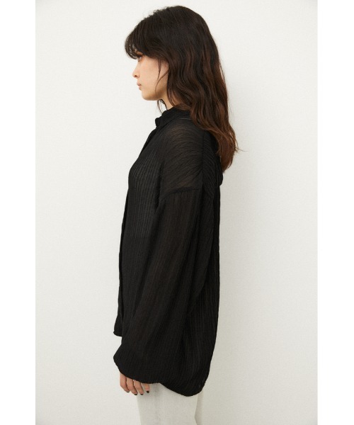 LAGUA GEM(ラグアジェム)の「SHEER OVER SH(シャツ/ブラウス・レディース・オフホワイト/ブラック/ブルー・FREE)」の16枚目の写真