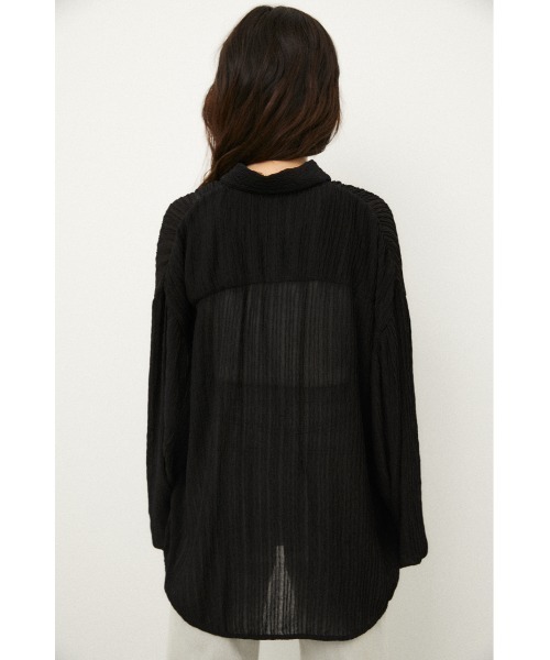 LAGUA GEM(ラグアジェム)の「SHEER OVER SH(シャツ/ブラウス・レディース・オフホワイト/ブラック/ブルー・FREE)」の17枚目の写真