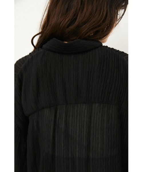 LAGUA GEM(ラグアジェム)の「SHEER OVER SH(シャツ/ブラウス・レディース・オフホワイト/ブラック/ブルー・FREE)」の20枚目の写真