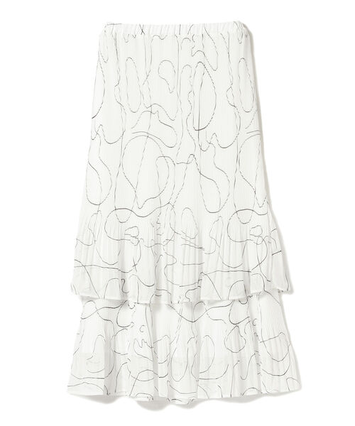 Ray BEAMS（レイビームス）の「Ray BEAMS / ライン プリント プリーツ スカート（スカート・レディース・ホワイト/ミント・ONE SIZE）」の19枚目の写真