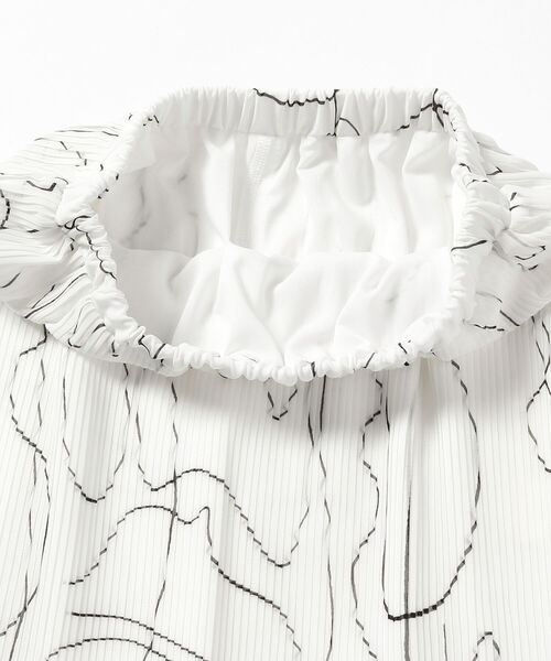 Ray BEAMS（レイビームス）の「Ray BEAMS / ライン プリント プリーツ スカート（スカート・レディース・ホワイト/ミント・ONE SIZE）」の21枚目の写真