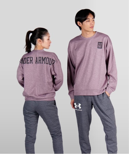 UNDER ARMOUR(アンダーアーマー)の「UAリカバー スリープ ロングスリーブ クルー(トレーニング/メンズ)(ジャージ・メンズ・スモークピンク・XL/XXL/M/3XL/L/S)」の1枚目の写真
