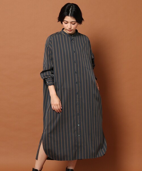 DRESSTERIOR（ドレステリア）の「◆TICCA(ティッカ）ノーカラースクエアビッグシャツ（ワンピース・レディース・グレー系2・00）」の10枚目の写真