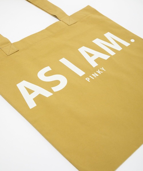 AS KNOW AS PINKY（アズノゥアズピンキー）の「メッセージカラバリトートバッグ（トートバッグ・レディース・グリーン/ブルー/オレンジ/ベージュ/ピンク・FREE）」の9枚目の写真