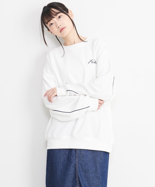 FILA（フィラ）の「【FILA/フィラ】WEB限定 筆記体刺繍 パイピング