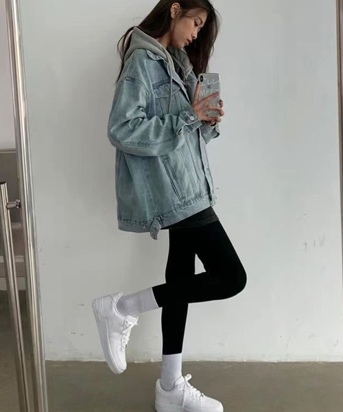 meJane（ミージェーン）の「ビッグシルエットデニムジャケット（デニムジャケット・レディース・ブルー・FREE）」の8枚目の写真