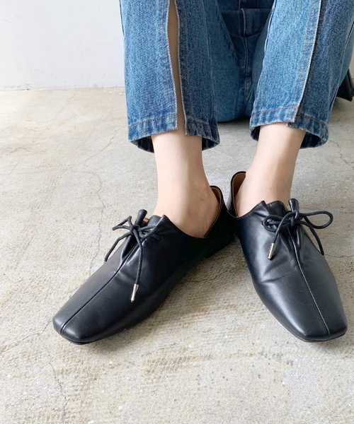 LIAN（リアン）の「スリットバブーシュ（パンプス・レディース・ブラック/ブラウン/アイボリー・LARGE/SMALL/MEDIUM）」の9枚目の写真