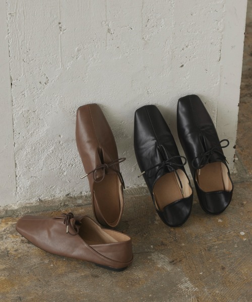 LIAN（リアン）の「スリットバブーシュ（パンプス・レディース・ブラック/ブラウン/アイボリー・LARGE/SMALL/MEDIUM）」の19枚目の写真