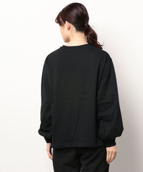 LOWRYS FARM（ローリーズファーム）の「袖ボリュームロンTLS　214916（Tシャツ/カットソー・レディース・ホワイト/ブラック/グリーン・FREE）」の4枚目の写真