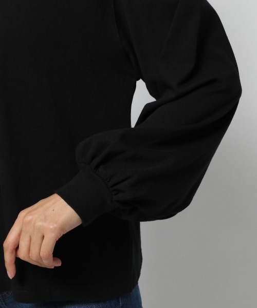 LOWRYS FARM（ローリーズファーム）の「袖ボリュームロンTLS　214916（Tシャツ/カットソー・レディース・ホワイト/ブラック/グリーン・FREE）」の11枚目の写真