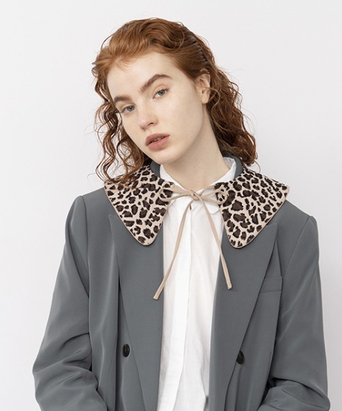 Casselini（キャセリーニ）の「Casselini(キャセリーニ)ジャガードつけ襟（付け襟・レディース・その他1/レオパード/ゼブラ・FREE）」の2枚目の写真
